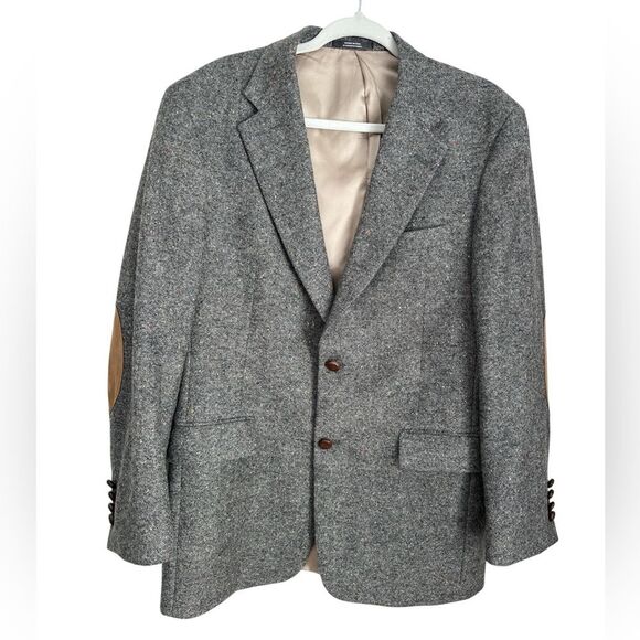 Austin Reed Vintage Tweed Blazer 40R – Elbow Patches – Made in USA
